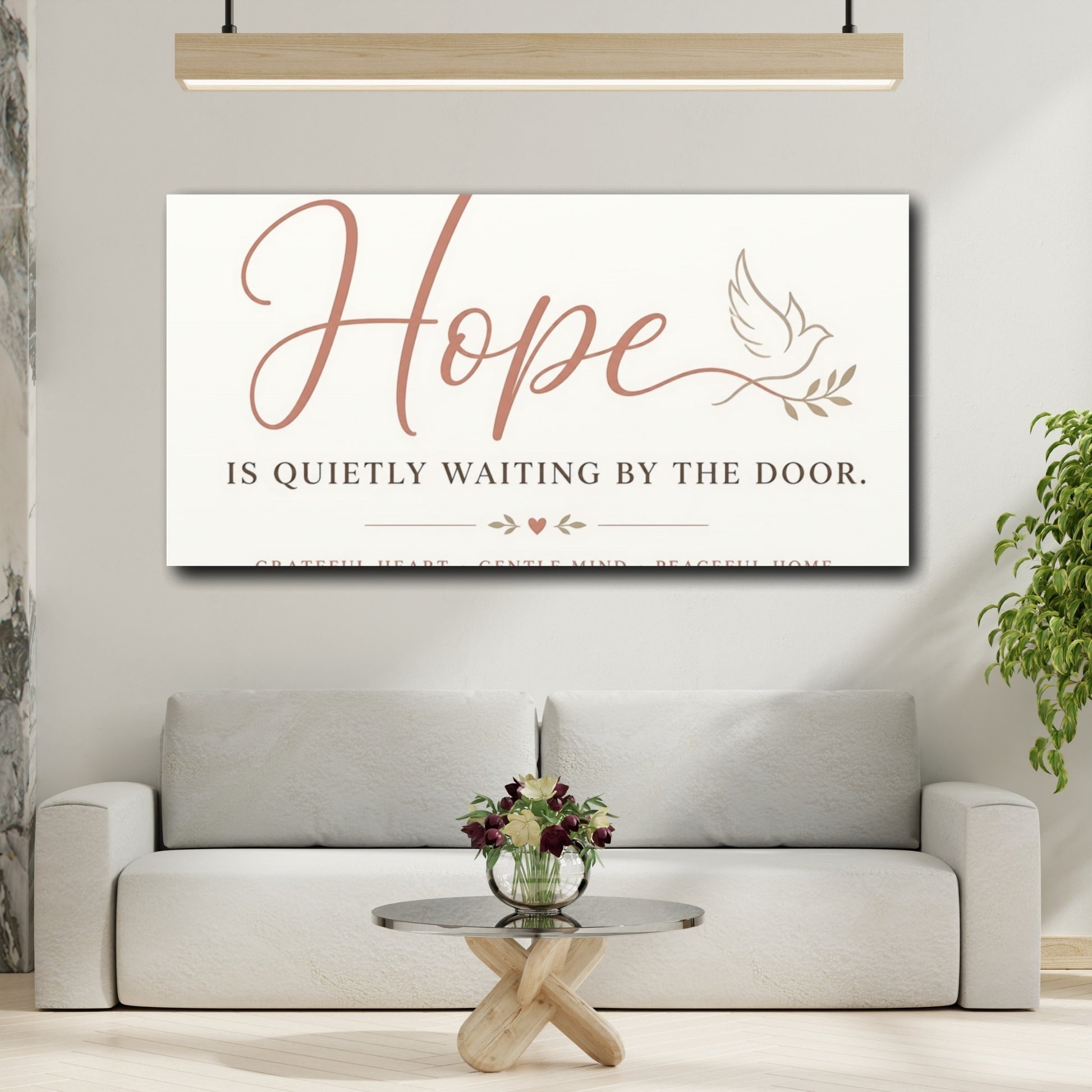 Mockup 2. Hope Is Quietly Waiting shown as canvas print