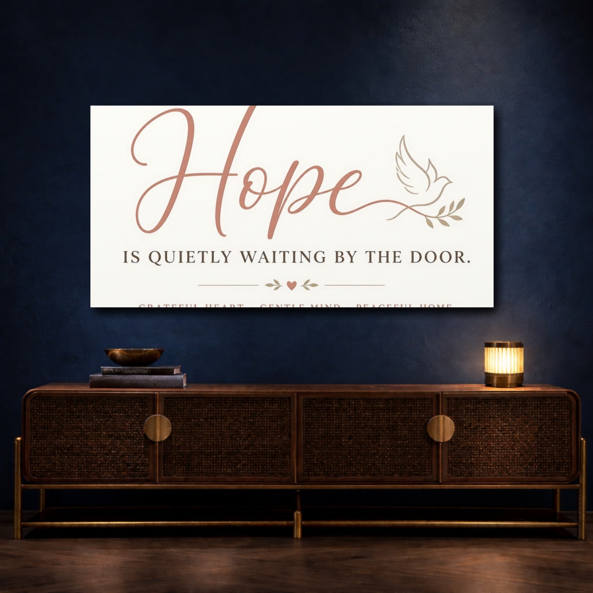 Mockup 4. Hope Is Quietly Waiting shown as canvas print