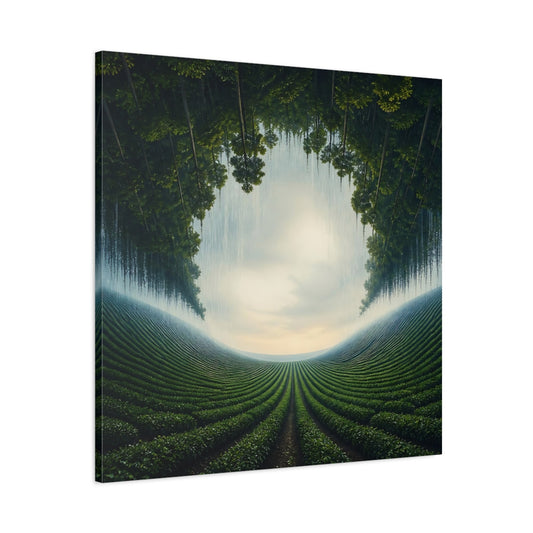 Main Mockup. Inverted Forest Illusion shown as canvas print