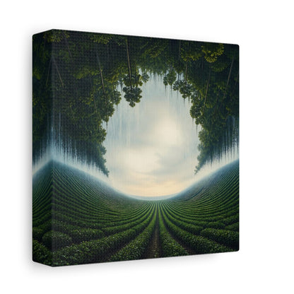 Side Mockup 2. Inverted Forest Illusion shown as canvas print