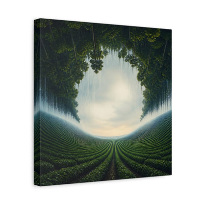 Side Mockup 7. Inverted Forest Illusion shown as canvas print
