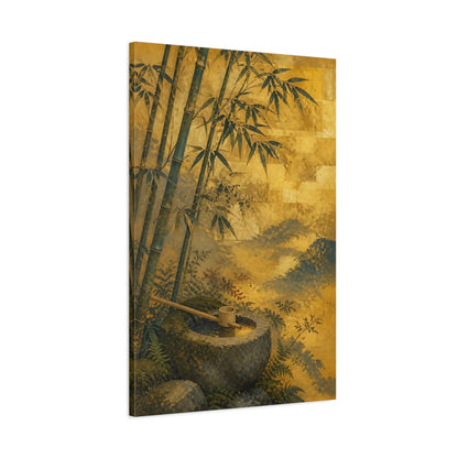 Main Mockup. Japanese Bamboo Basin shown as canvas print