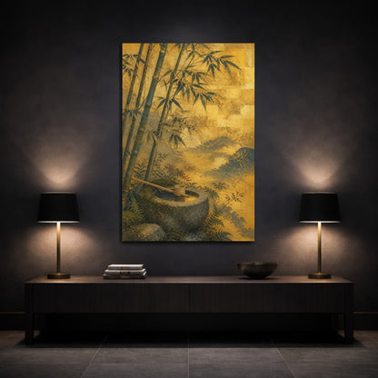 Mockup 3. Japanese Bamboo Basin shown as canvas print