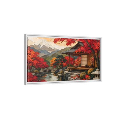 Side Mockup 1. Japanese Tea Pavilion shown as framed canvas print