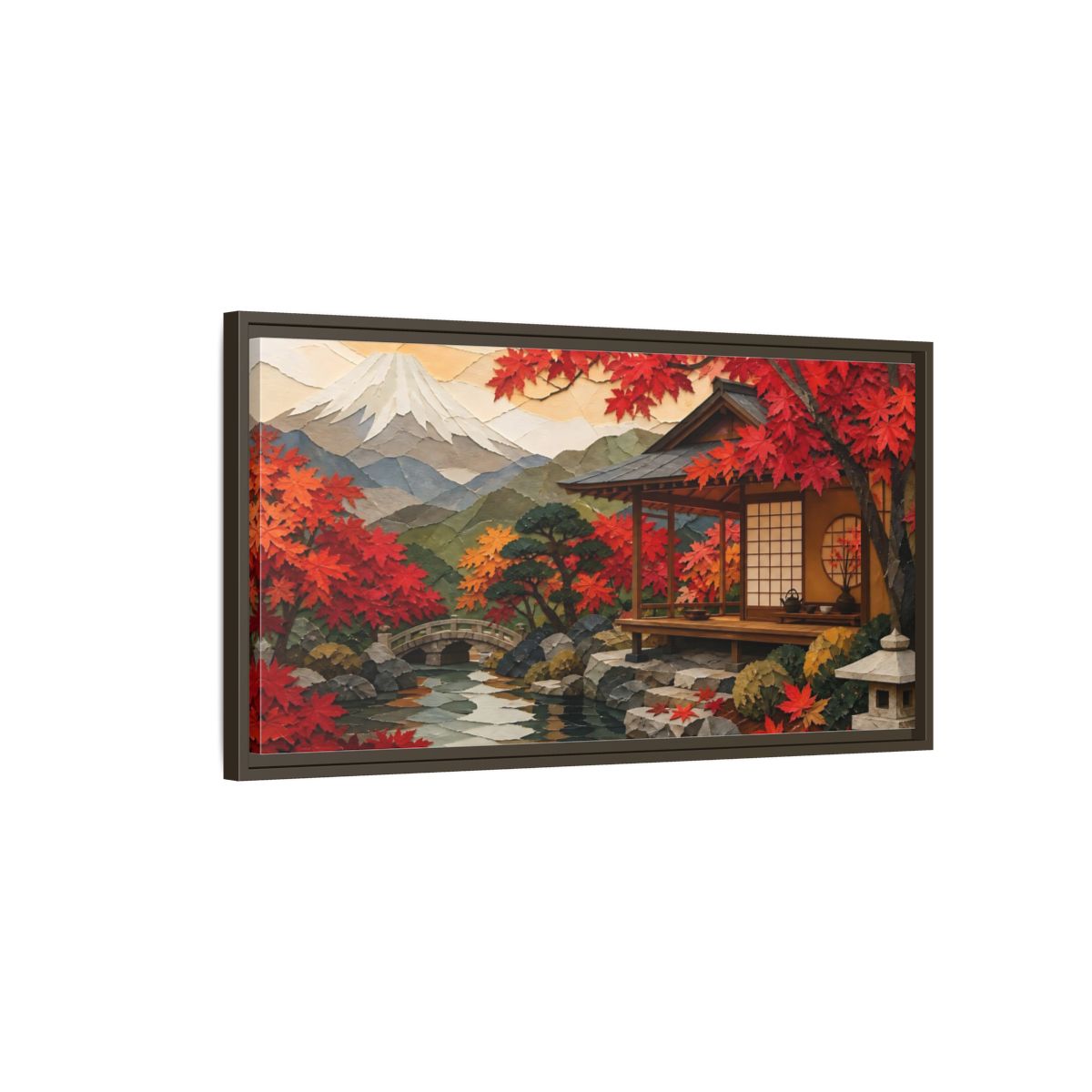 Main Mockup. Japanese Tea Pavilion shown as framed canvas print