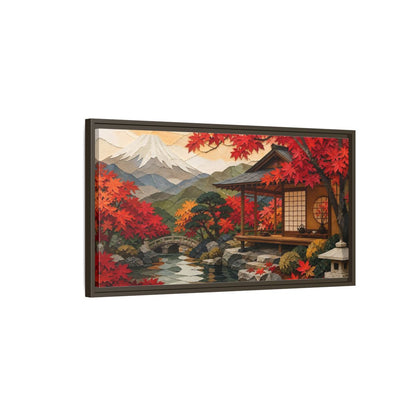 Main Mockup. Japanese Tea Pavilion shown as framed canvas print