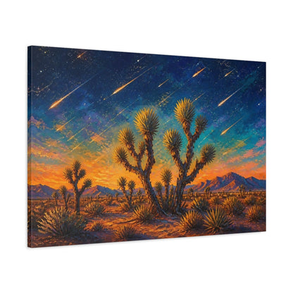 Main Mockup. Joshua Tree Meteor Shower shown as canvas print