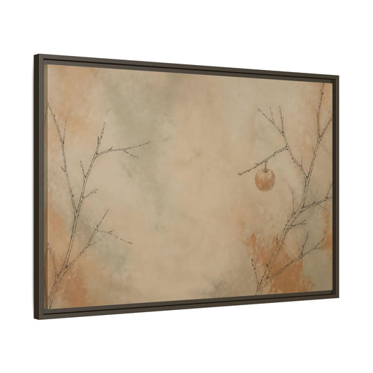 Main Mockup. Last Fruit On Bare Branch shown as framed canvas print