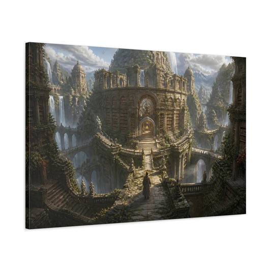 Main Mockup. Lost Mountain Library shown as canvas print