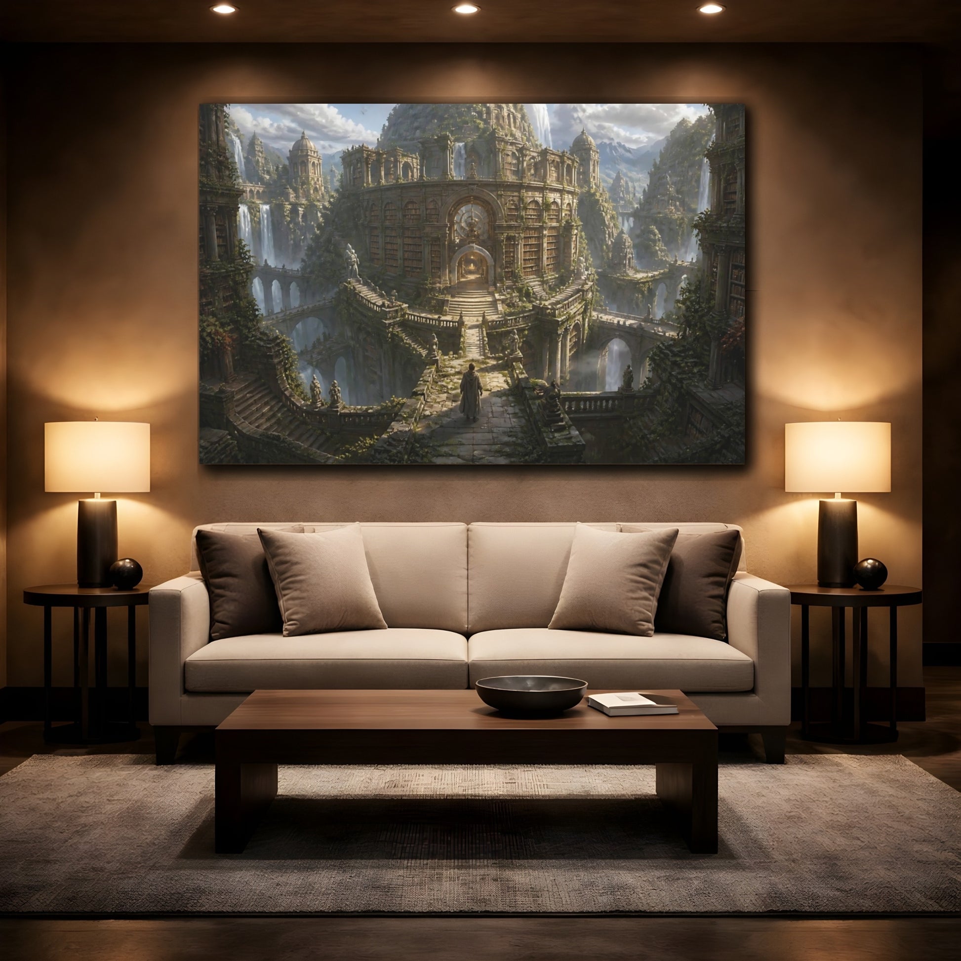 Mockup 2. Lost Mountain Library shown as canvas print