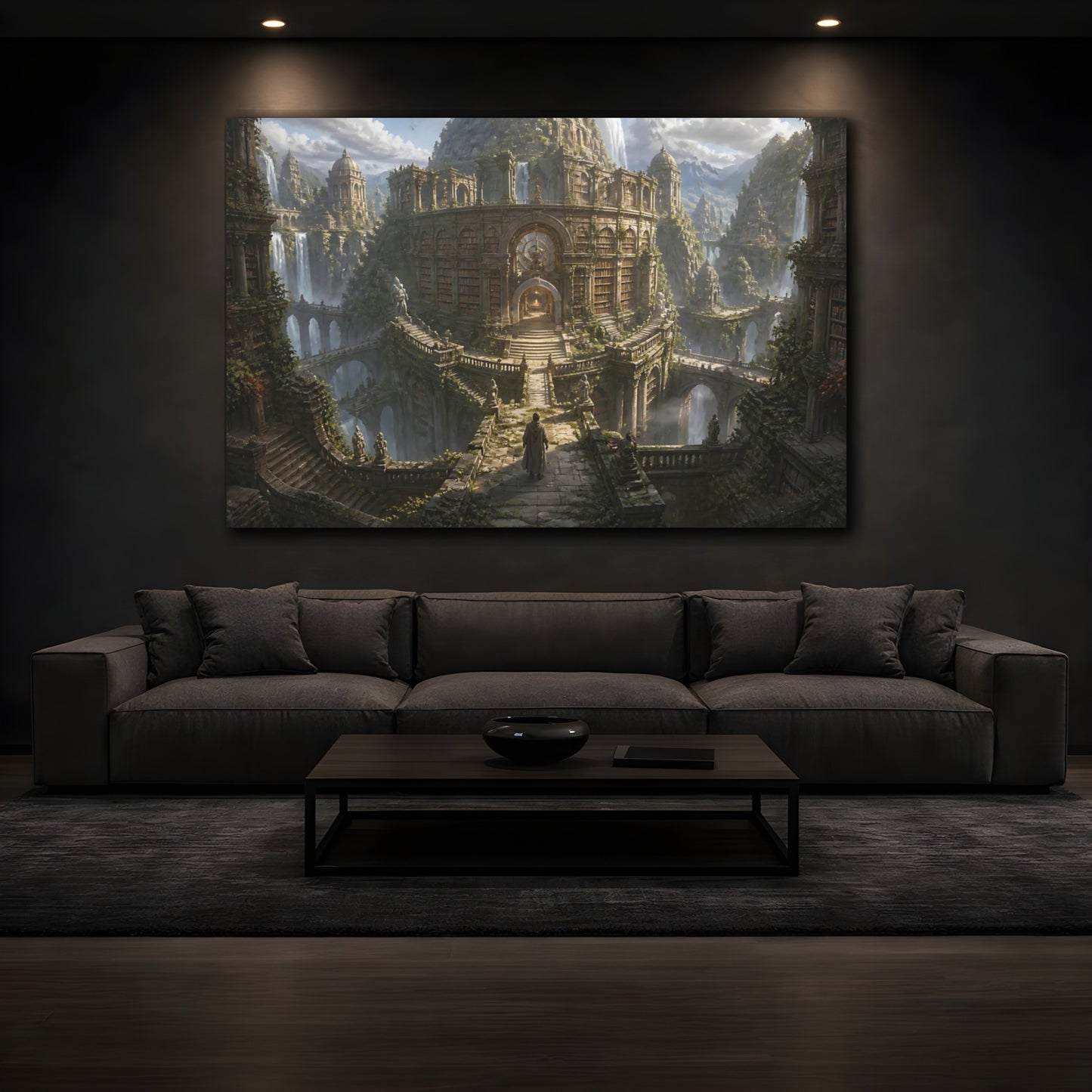 Mockup 3. Lost Mountain Library shown as canvas print
