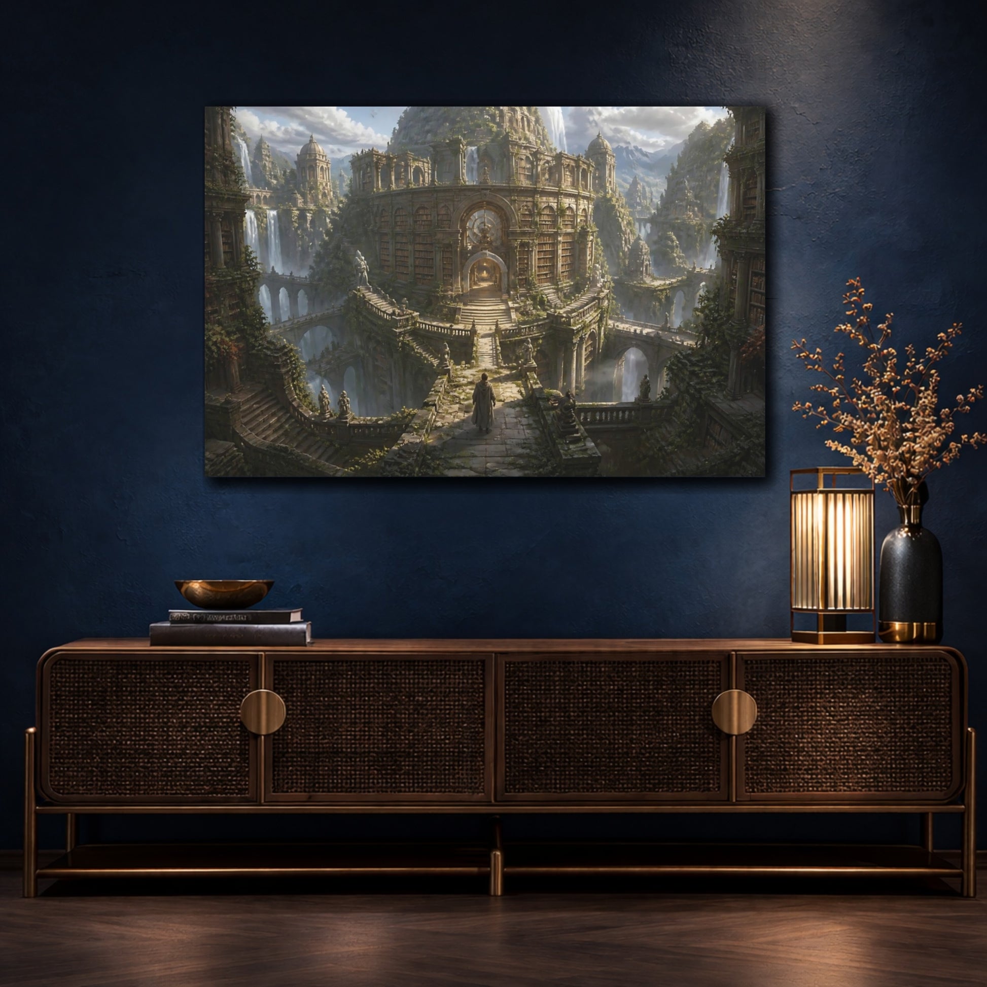Mockup 4. Lost Mountain Library shown as canvas print