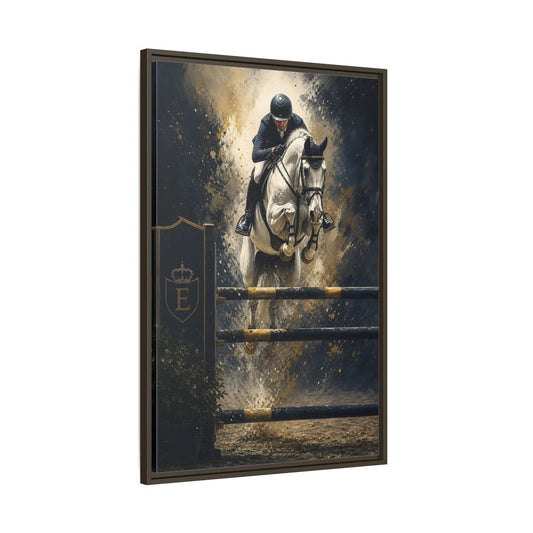 Main Mockup. Majestic Show Jump shown as framed canvas print