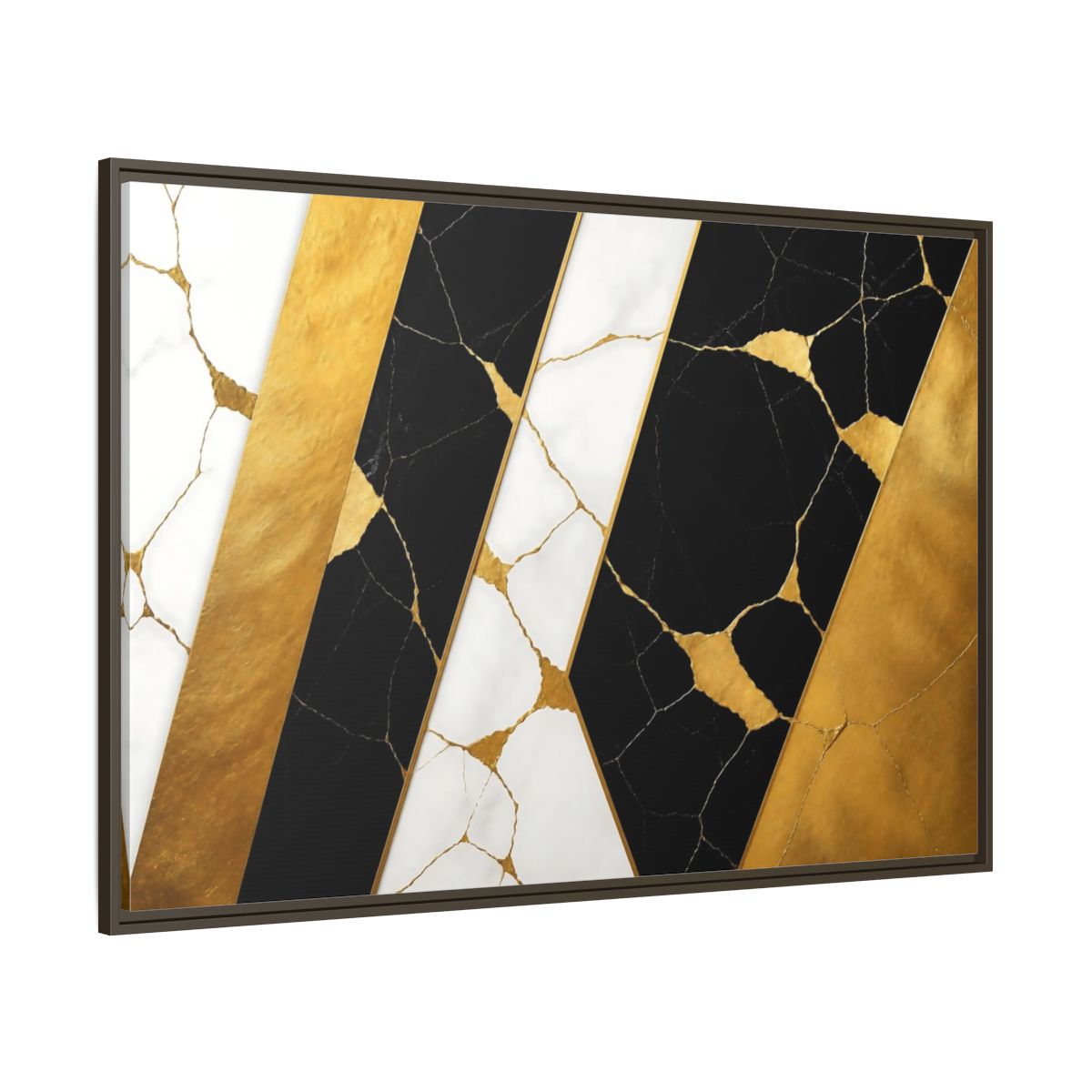 Side Mockup 8. Marble Accent Panels shown as framed canvas print
