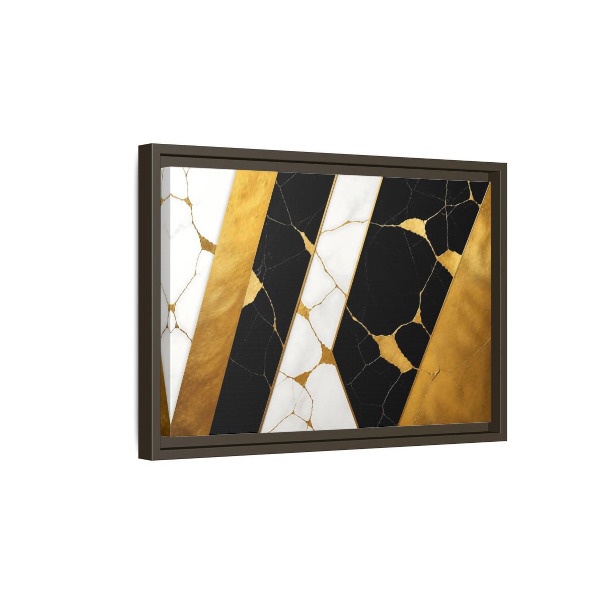 Side Mockup 5. Marble Accent Panels shown as framed canvas print