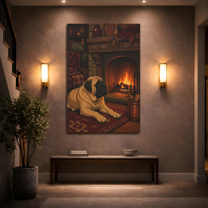 Mockup 2. Mastiff Pets By Hearth shown as canvas print