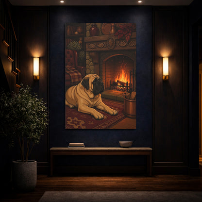 Mockup 4. Mastiff Pets By Hearth shown as canvas print