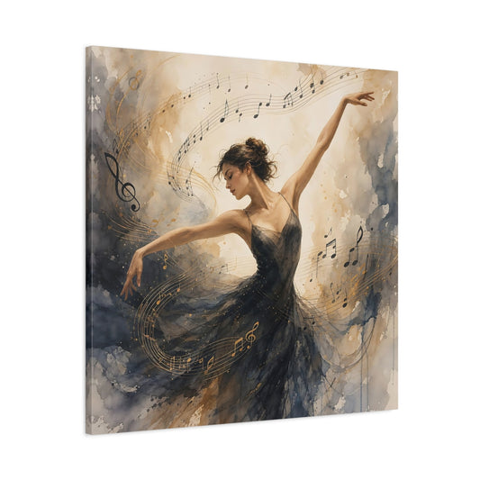 Main Mockup. Melody Of The Ballerina shown as canvas print