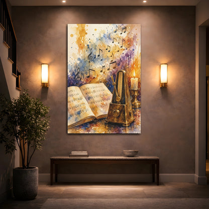 Mockup 2. Melody Of Time shown as canvas print