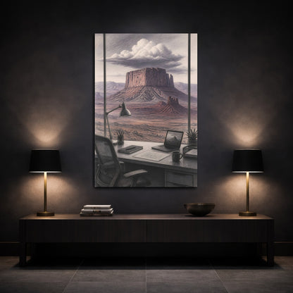 Mockup 3. Mesa Office View shown as canvas print