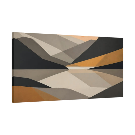 Main Mockup. Modern Geometric Mountains shown as canvas print