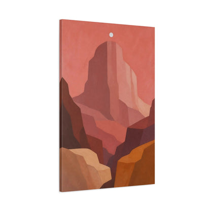 Main Mockup. Modern Rose Canyon Peak shown as canvas print