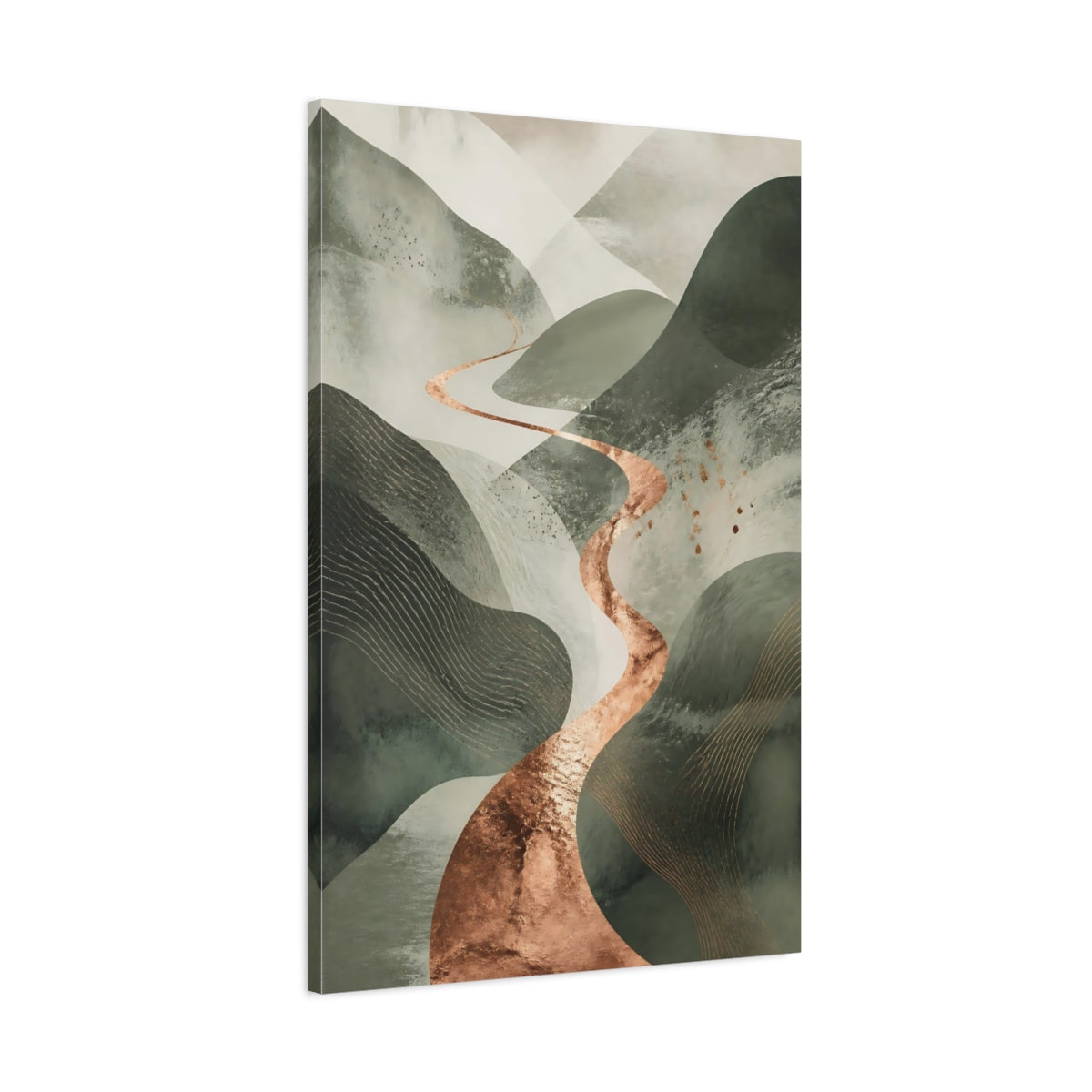 Main Mockup. Modern Sage Hills shown as canvas print