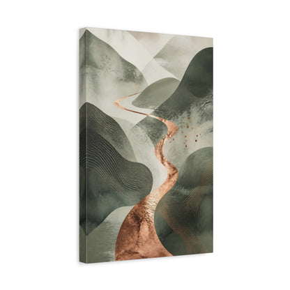 Side Mockup 4. Modern Sage Hills shown as canvas print