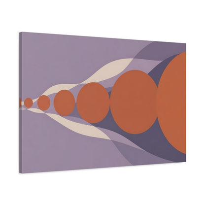 Main Mockup. Modern Terracotta Circles shown as canvas print