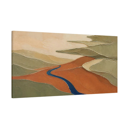 Main Mockup. Modern Terracotta Valley shown as canvas print
