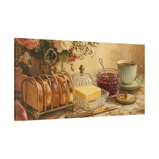 Main Mockup. Morning Tea And Toast shown as canvas print