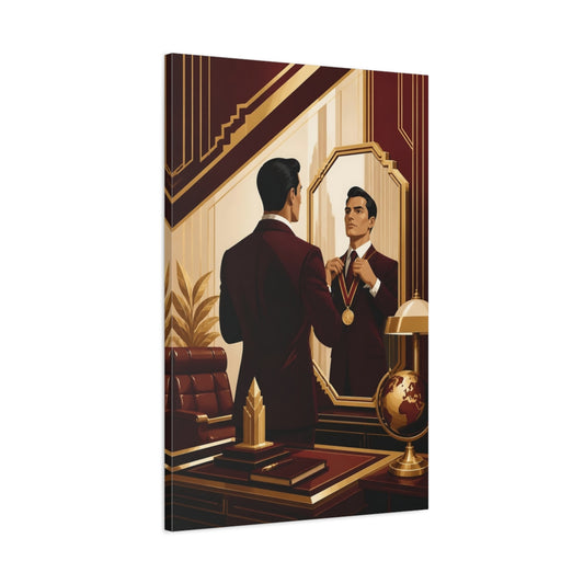 Main Mockup. Motivation: Medal Reflection shown as canvas print