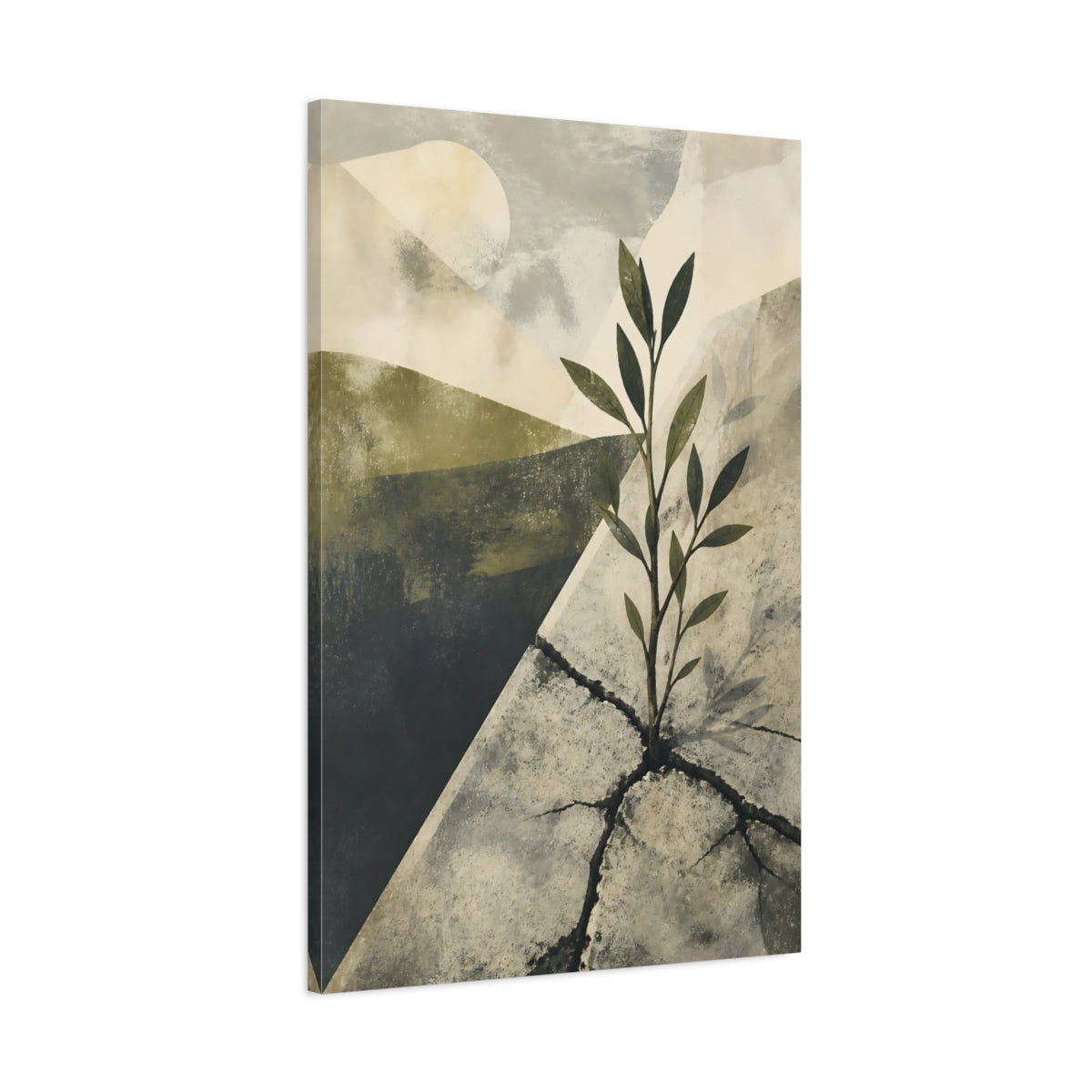 Main Mockup. Motivation Sapling Rising shown as canvas print