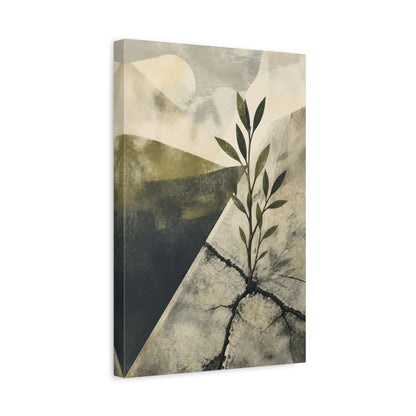 Side Mockup 4. Motivation Sapling Rising shown as canvas print