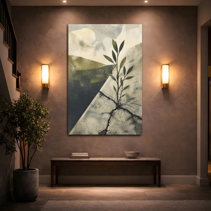Mockup 2. Motivation Sapling Rising shown as canvas print
