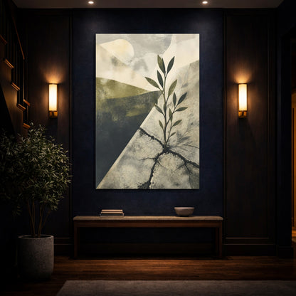 Mockup 4. Motivation Sapling Rising shown as canvas print
