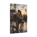 Side Mockup 4. Movies Soldier Child Golden Hour shown as stretched canvas wall art