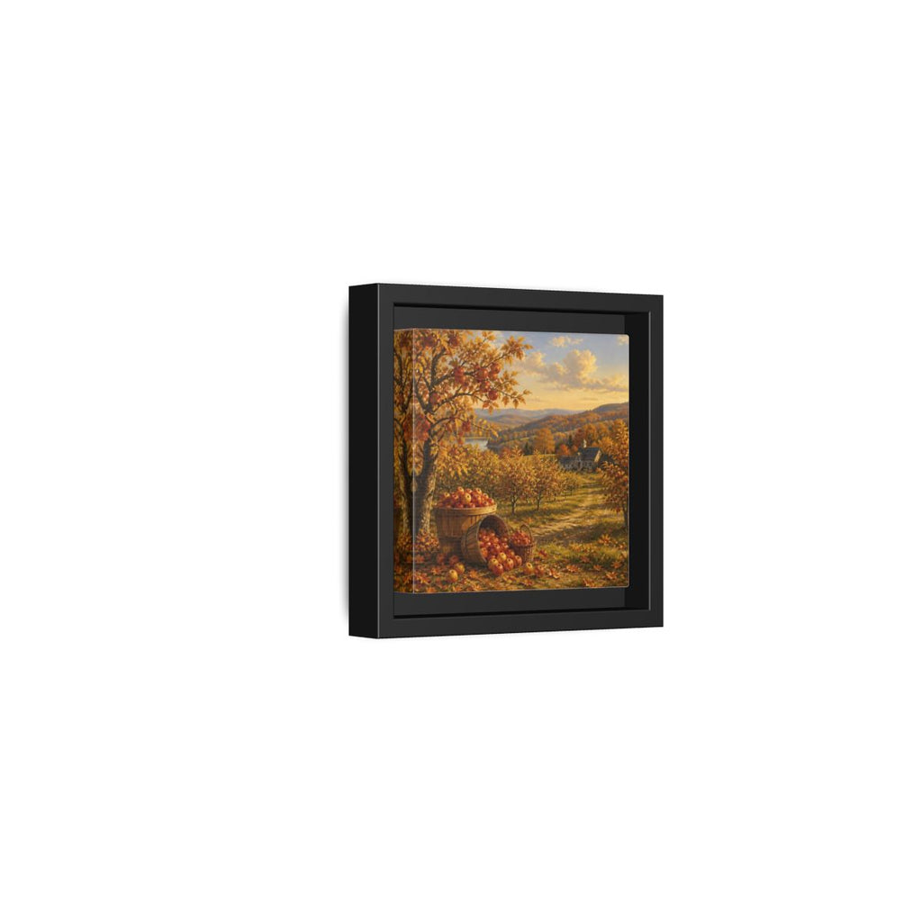 Side Mockup 24. Nature Apple Orchard Autumn Landscape shown as stretched canvas wall art