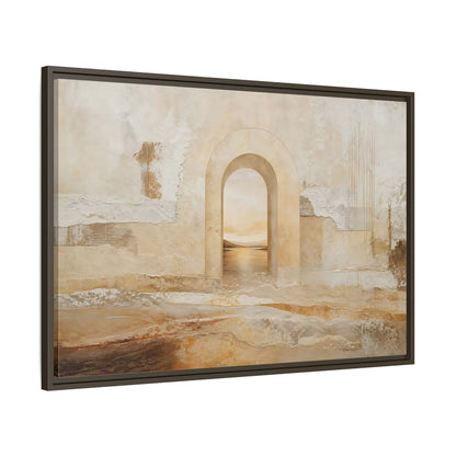Main Mockup. Nature Archway Landscape Neutral Archway shown as stretched canvas wall art
