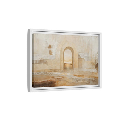 Side Mockup 4. Nature Archway Landscape Neutral Archway shown as stretched canvas wall art
