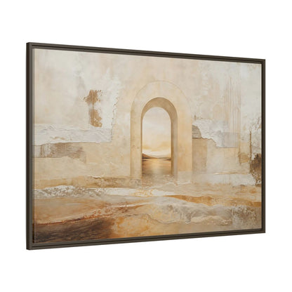 Side Mockup 8. Nature Archway Landscape Neutral Archway shown as stretched canvas wall art
