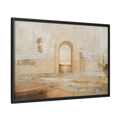 Side Mockup 13. Nature Archway Landscape Neutral Archway shown as stretched canvas wall art