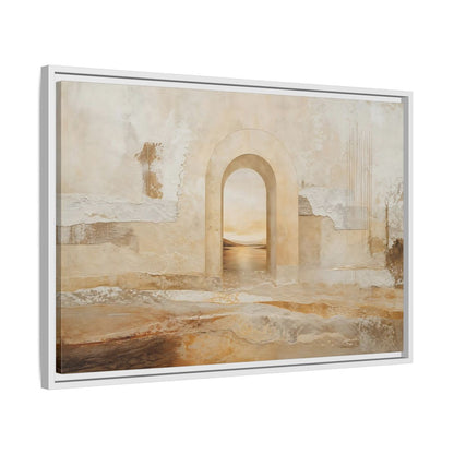 Side Mockup 10. Nature Archway Landscape Neutral Archway shown as stretched canvas wall art