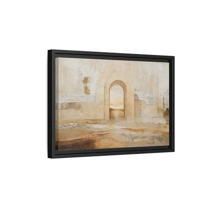 Side Mockup 6. Nature Archway Landscape Neutral Archway shown as stretched canvas wall art