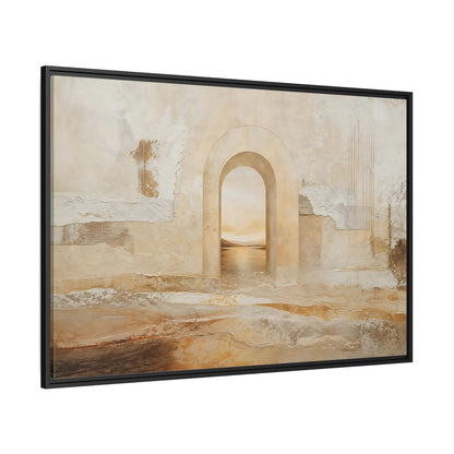 Side Mockup 12. Nature Archway Landscape Neutral Archway shown as stretched canvas wall art