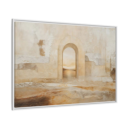 Side Mockup 7. Nature Archway Landscape Neutral Archway shown as stretched canvas wall art