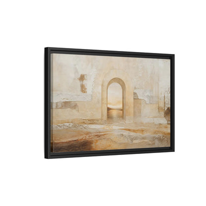 Side Mockup 3. Nature Archway Landscape Neutral Archway shown as stretched canvas wall art