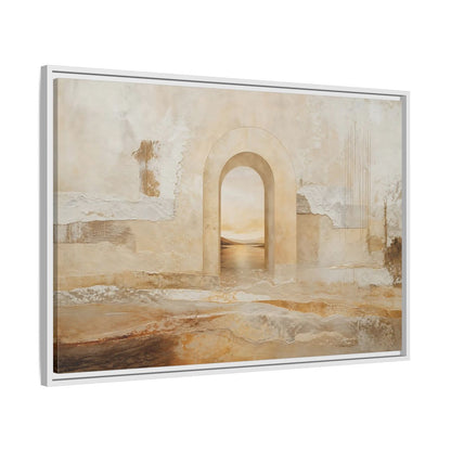 Side Mockup 9. Nature Archway Landscape Neutral Archway shown as stretched canvas wall art