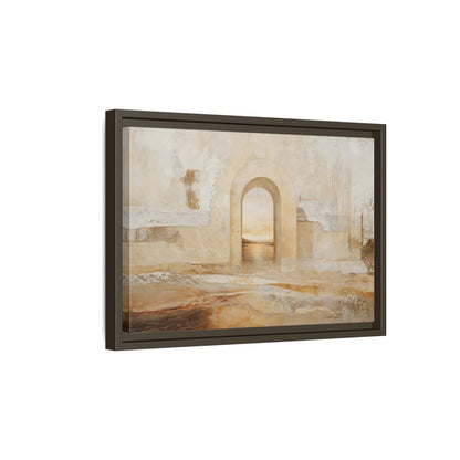 Side Mockup 5. Nature Archway Landscape Neutral Archway shown as stretched canvas wall art
