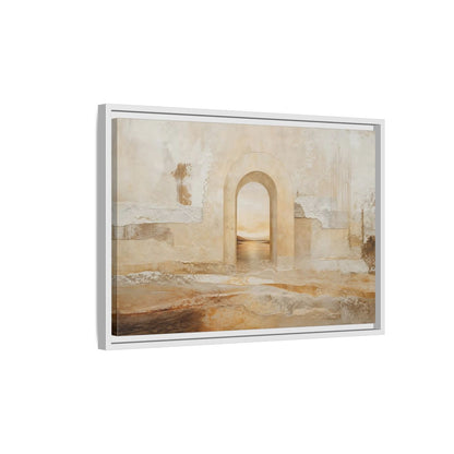 Side Mockup 1. Nature Archway Landscape Neutral Archway shown as stretched canvas wall art
